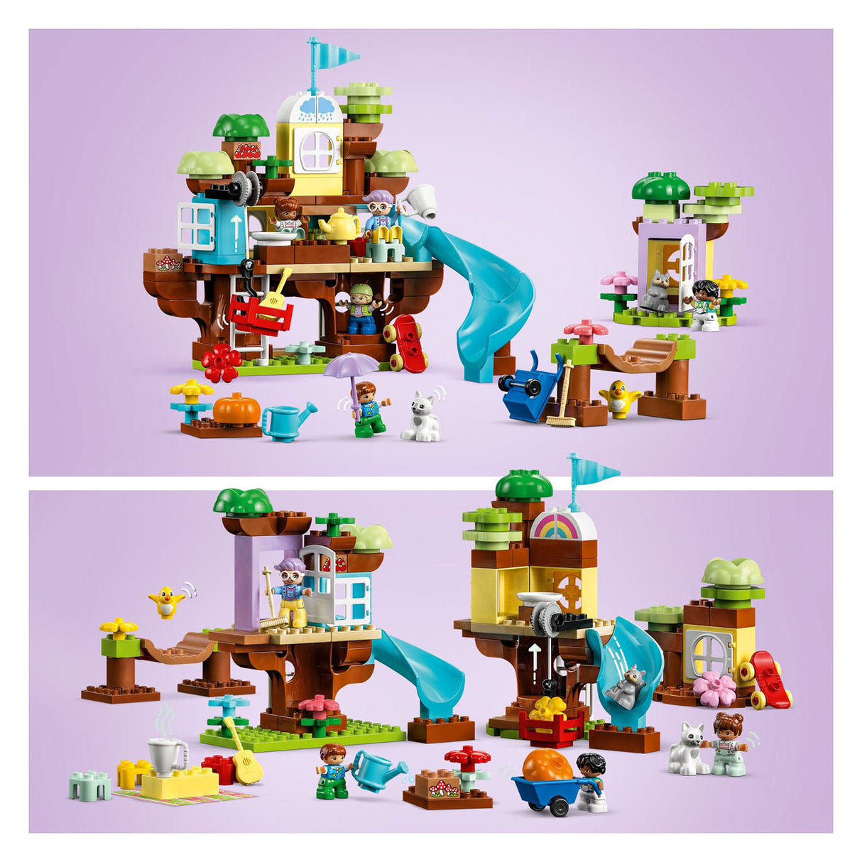 Ensemble de jouets pour tout-petits LEGO Duplo 3 en 1 - Cabane dans les arbres - 10993