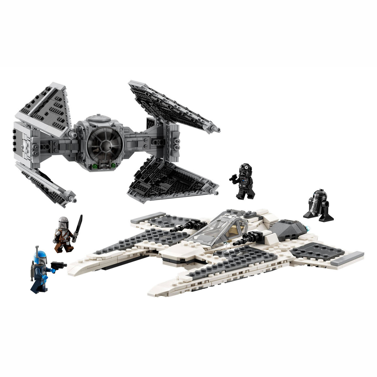 Lego Lego Star Wars 75348 Mandalorianer Fang Fighter Vs. Bindungs ​​-Interceptor -Set