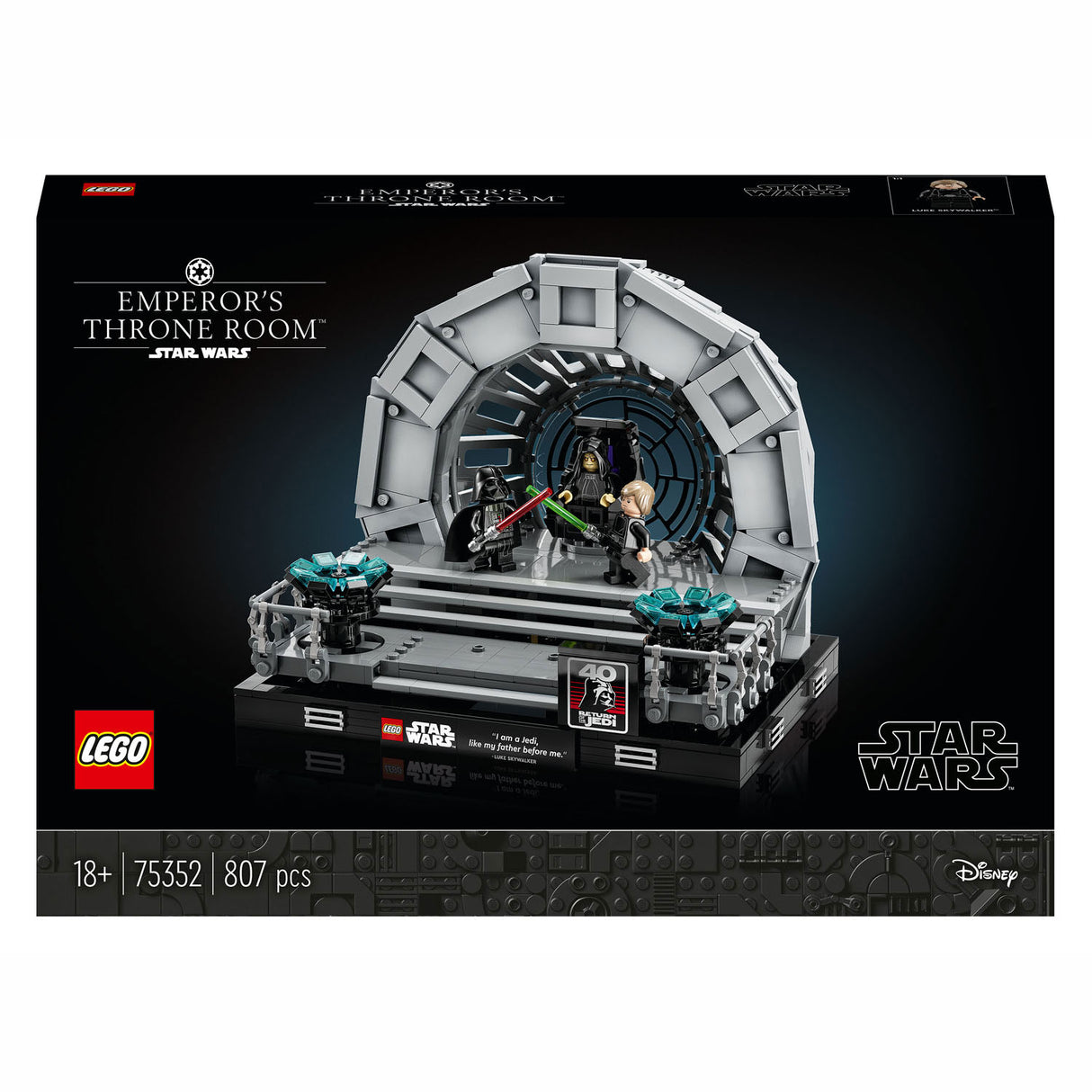 Lego Lego Star Wars 75352 Tron Pokój cesarza Diorama