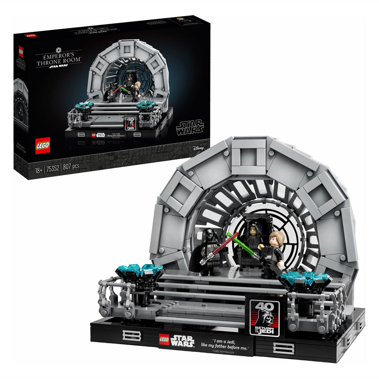 Lego Lego Star Wars 75352 Tron Pokój cesarza Diorama