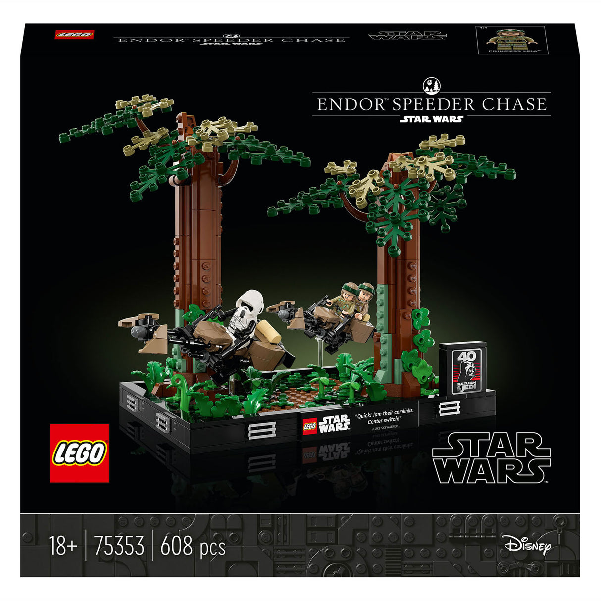 LEGO LEGO Star Wars 75353 Endor Speeder Verfolgung Diorama