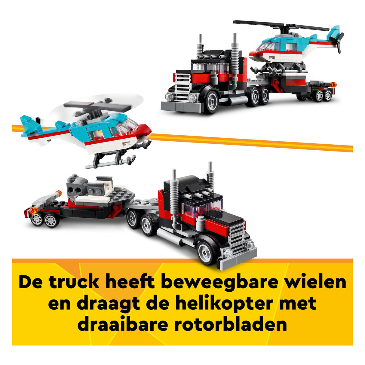 LEGO LEGO Creator 31146 Truck with helicopter