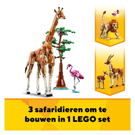 Lego Creator 3en1 Animaux de safari - 31150