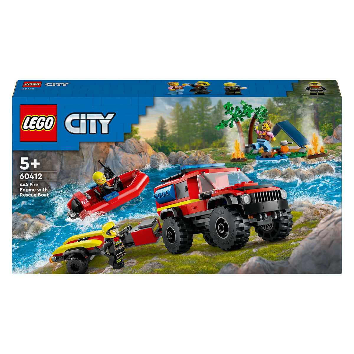 LEGO LEGO CITY 60412 4x4 Rastrojo de fuego con REMBOOT