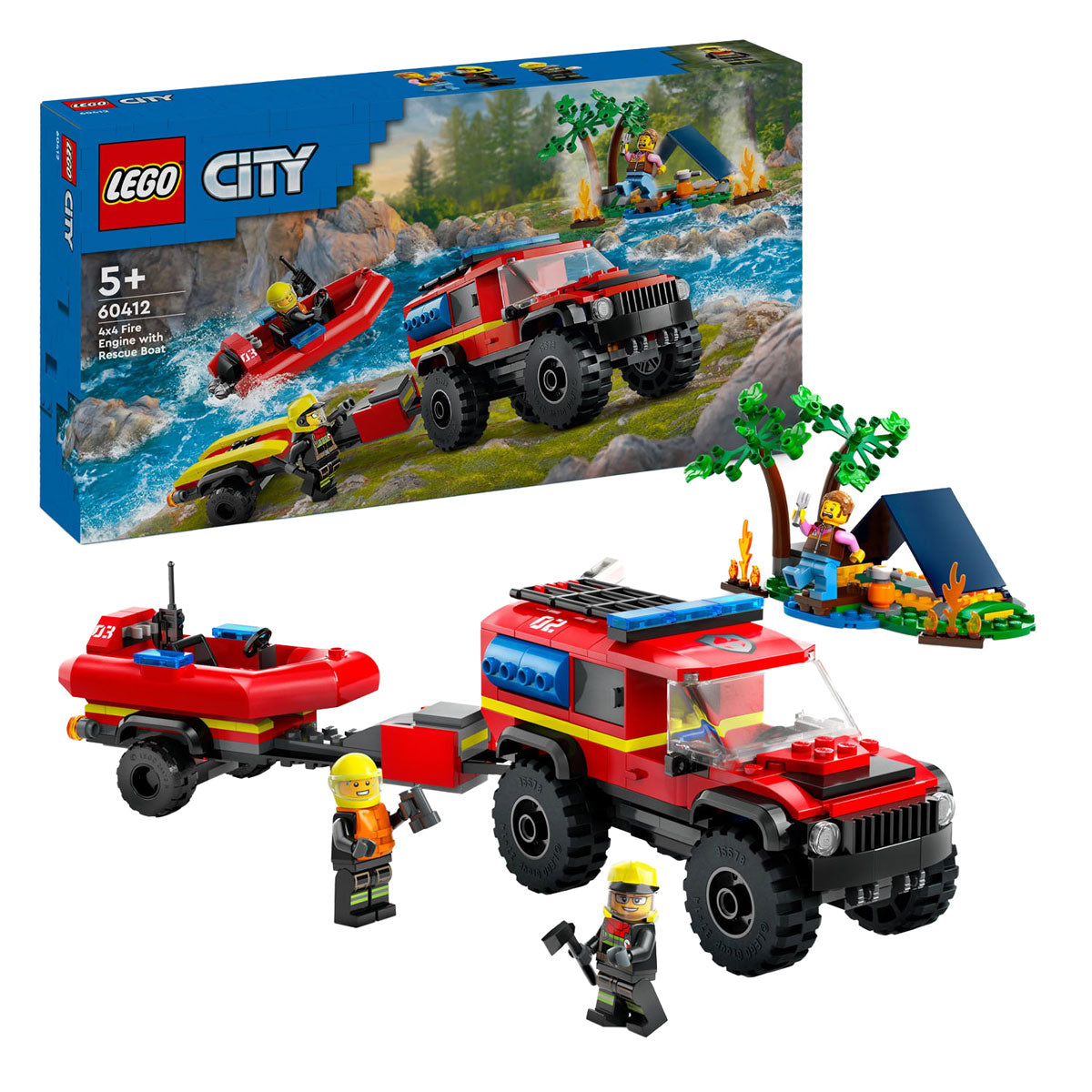 LEGO LEGO CITY 60412 4x4 Rastrojo de fuego con REMBOOT