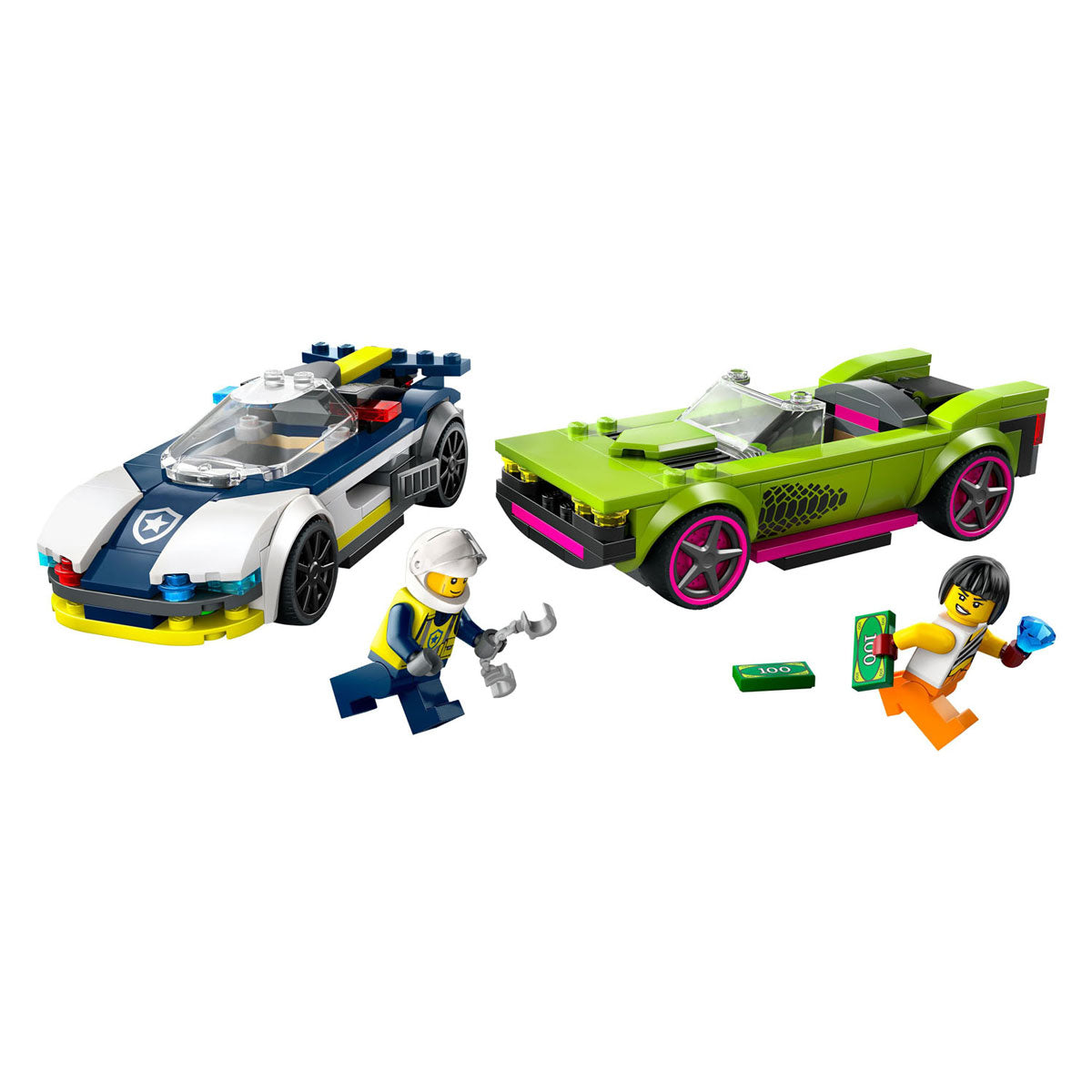 LEGO LEGO CITY 60415 Police Car et Fast Car Pursuit