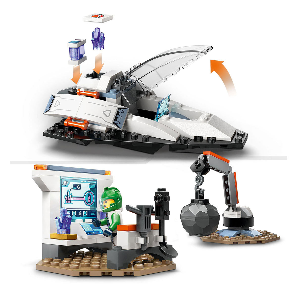 LEGO LEGO CITY 60429 Spaceship et découverte d'Asteroide