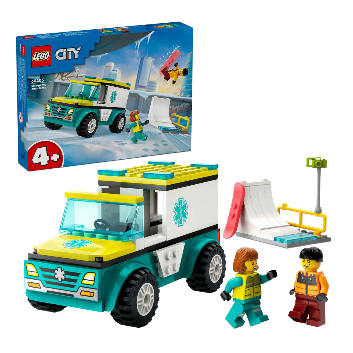 LEGO LEGO CITY 60403 Ambulance and snowboarder