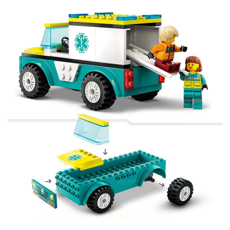 Lego city ambulance et snowboarder - 60403