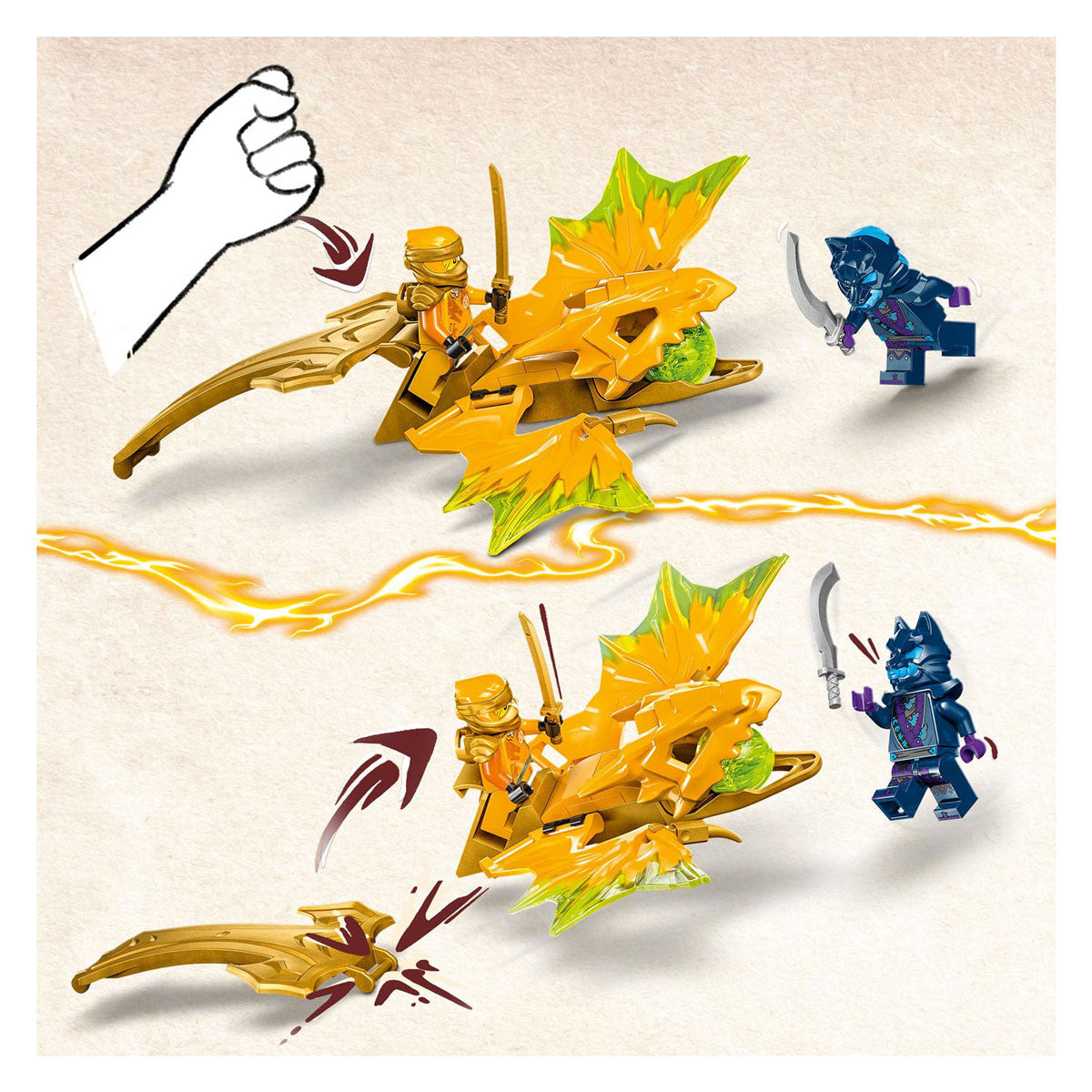 LEGO LEGO NINJAGO 71803 ARINS RIJZENDE Dragon Attack