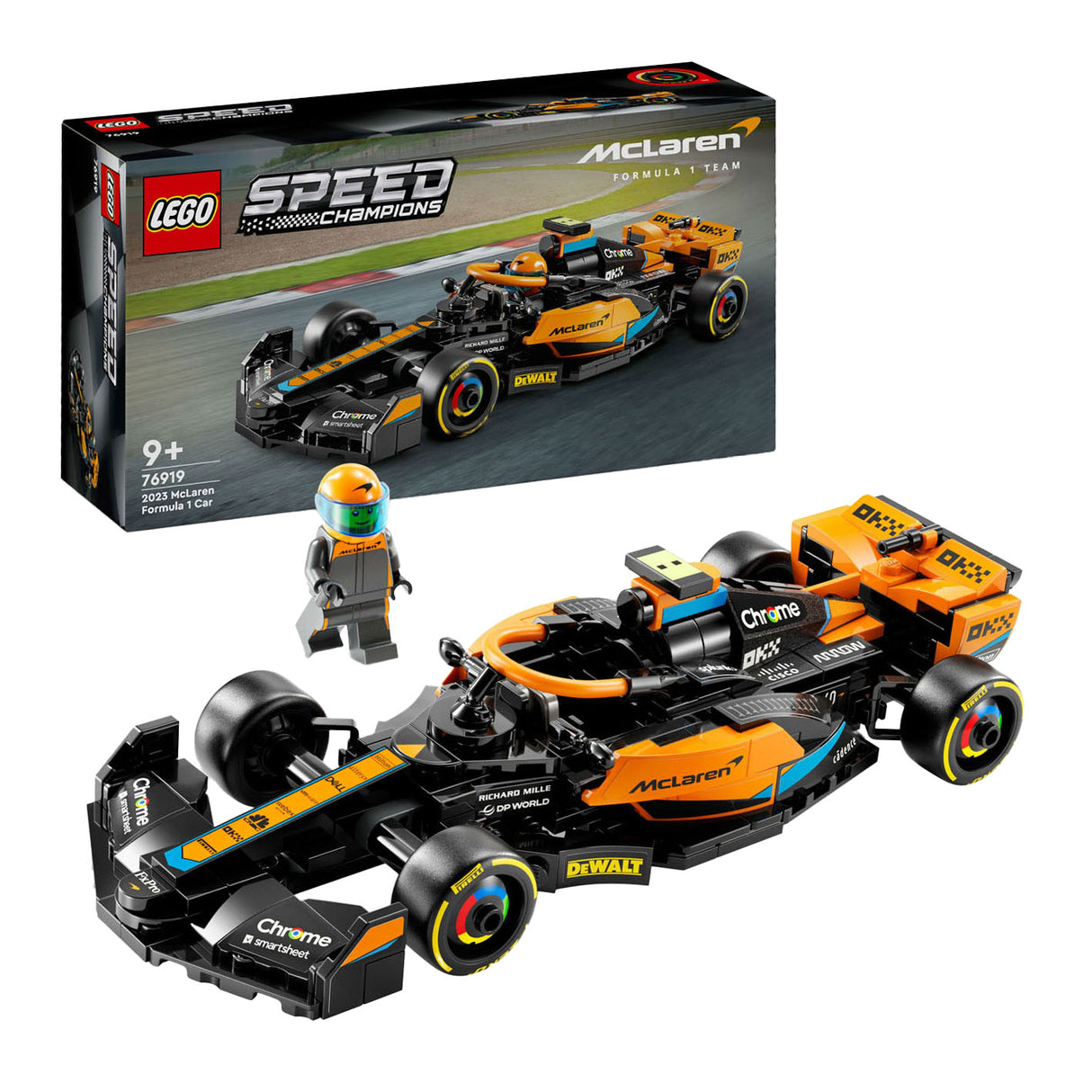 Lego Lego Speed ​​Champions 76919 McLaren Formel 1 Rennwagen 2023