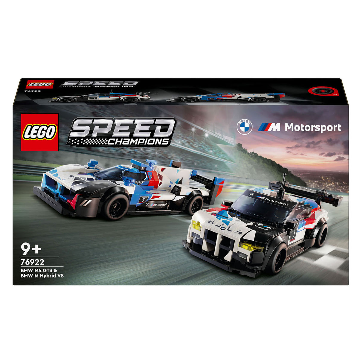 LEGO LEGO Speed ​​Champions 76922 BMW M4 GT3 og BMW M Hybrid V8 Racing Cars