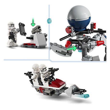 Pack de combat Lego Star Wars Clone Trooper™ Battle Droid™ - 75372