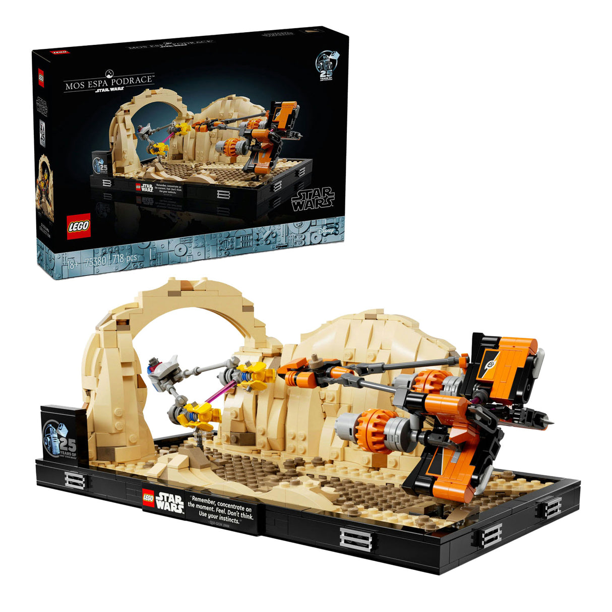 LEGO Star Wars 75380 MOS ESPA PODRACE Diorama