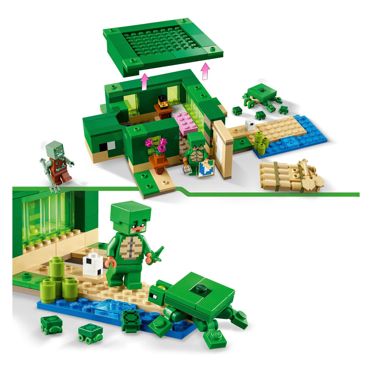 LEGO LEGO Minecraft 21254 La casa de la playa de tortuga