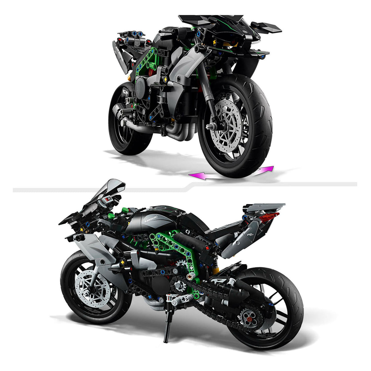 Lego technic 42170 kawasaki ninja h2r motor