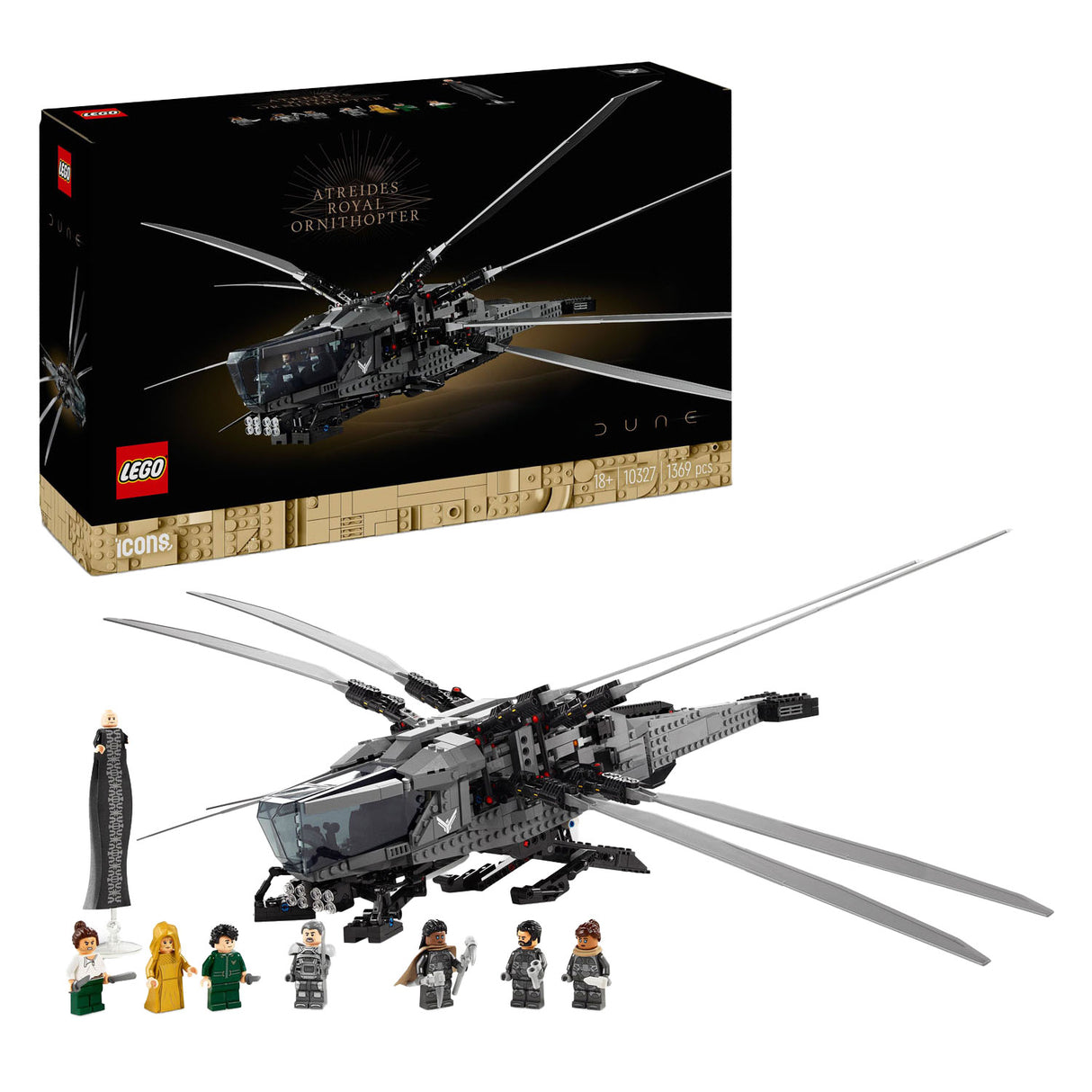 Lego lego icons 10327 dune atreides ornithopter