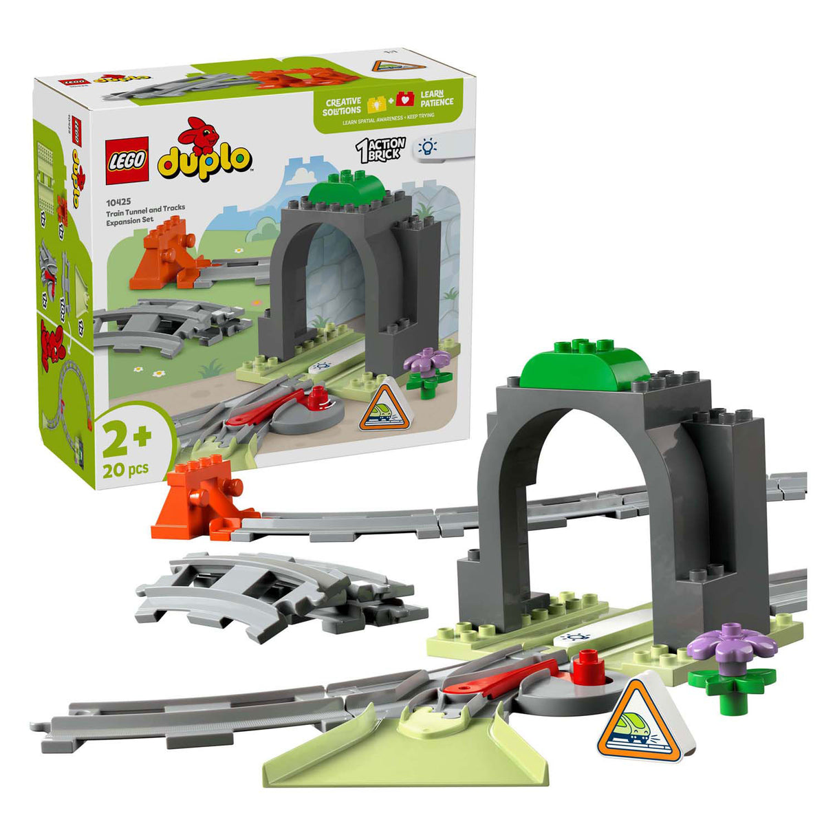 LEGO DUPLO Town 10425 Train tunnel and rails expansion set