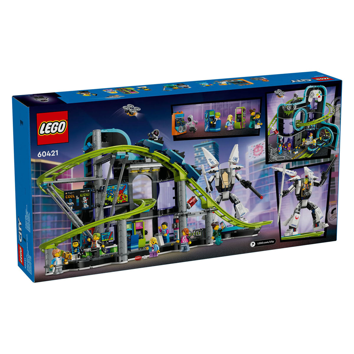 LEGO LEGO CITY 60421 Achtbaan en Robotwereld