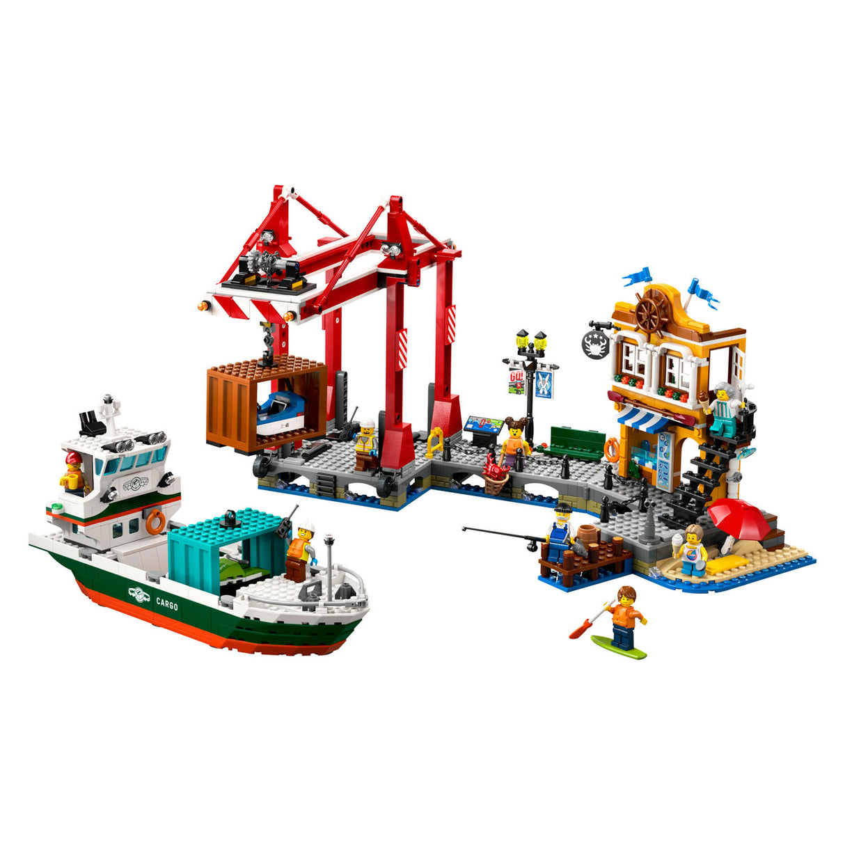 Lego Lego City 60422 Port ze statkiem towarowym