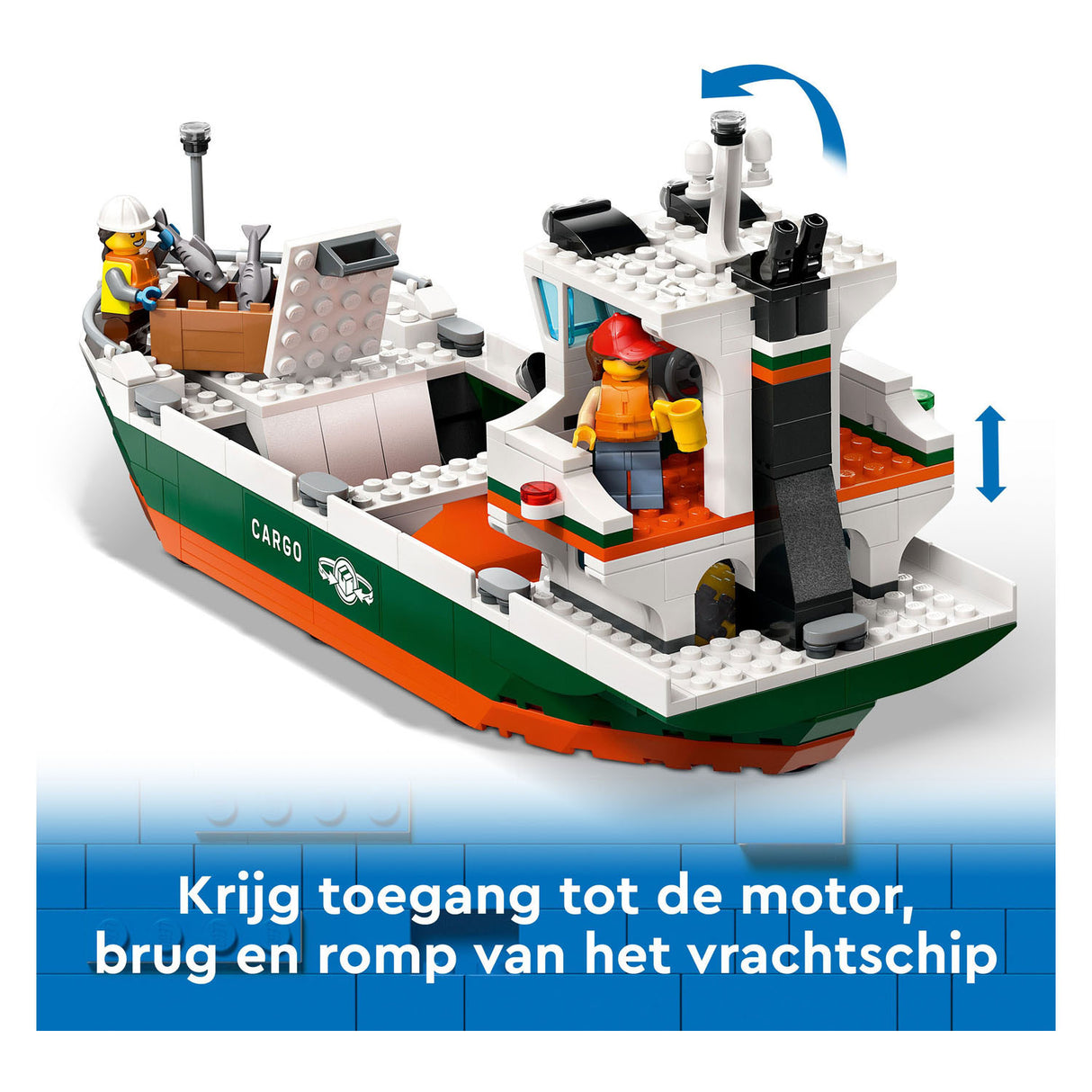Lego City 60422 Haven avec cargo navire