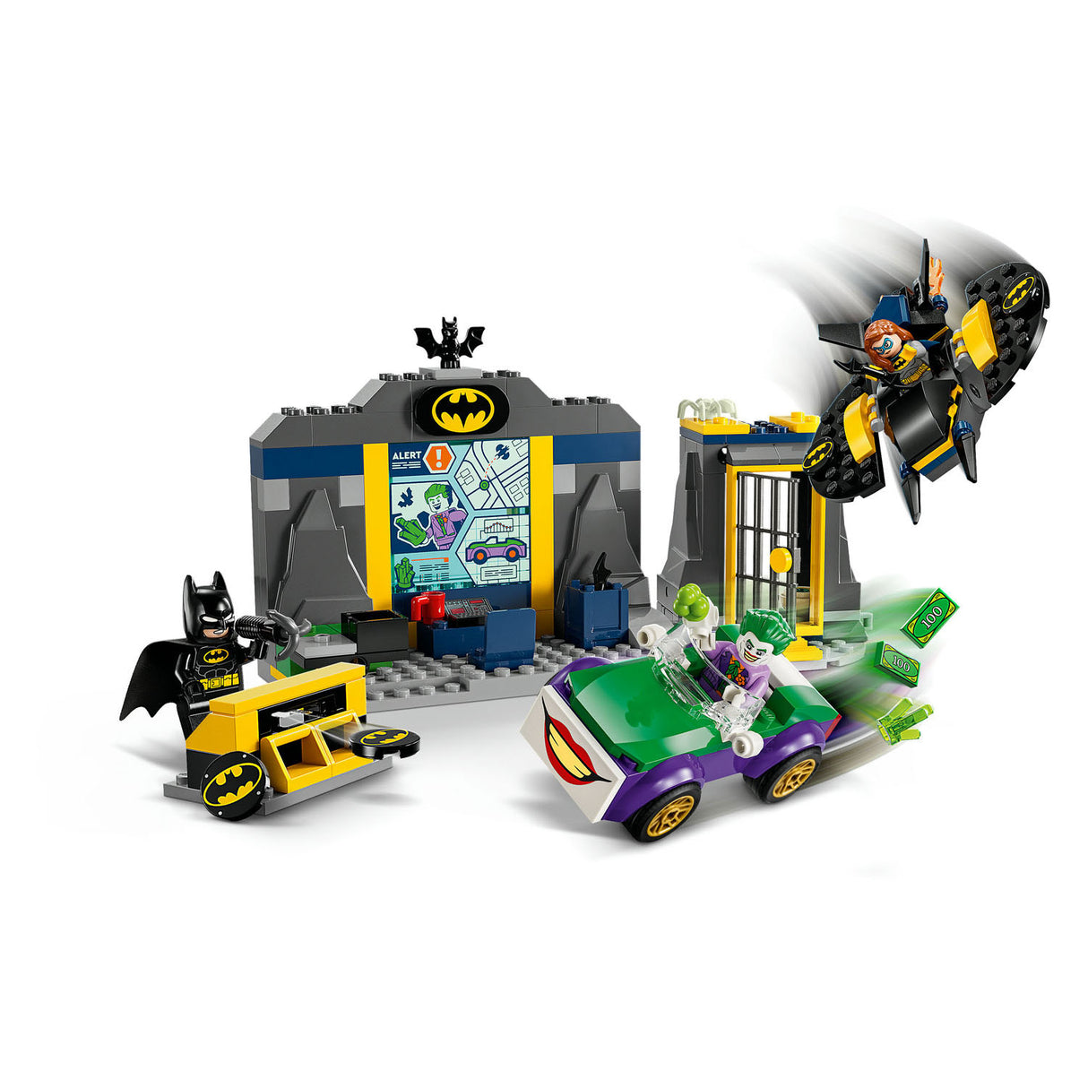 Lego Lego Super Heroes 76272 de Batcave mit Batman, Batgirl und dem Joker