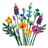 Ensemble de construction de bouquet de fleurs sauvages icônes Lego pour adultes, collection botanique - 10313