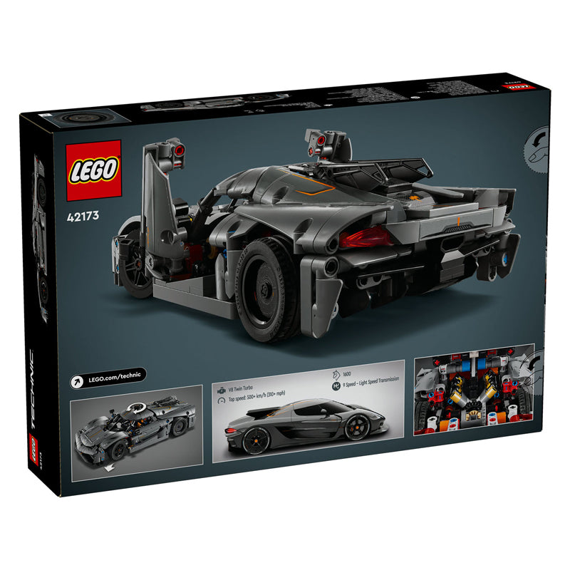 LEGO Technic 42173 Koenigsegg Jesko Absolut Gray Hypercar