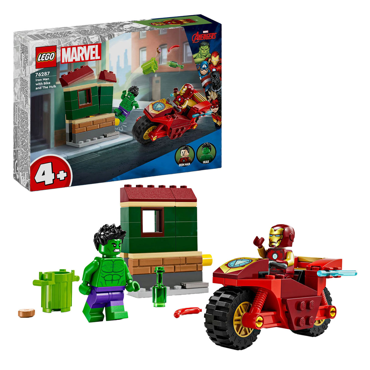 Lego Super Heroes 76287 Iron Man with Motor and De Hulk