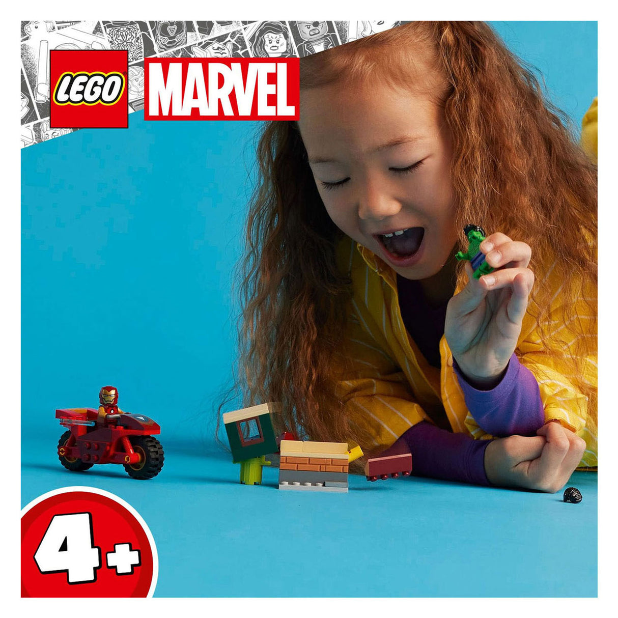 Lego super heros 76287 Iron Man avec moto et Hulk