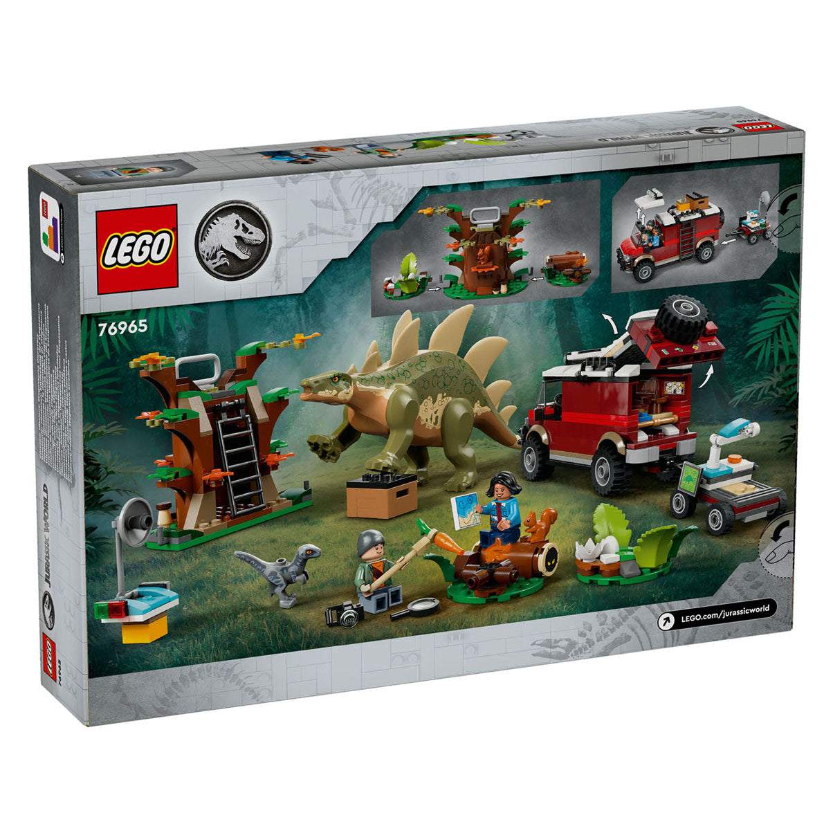 Lego Jurassic World 76965 Missions de dinosaures : découverte du stégosaure
