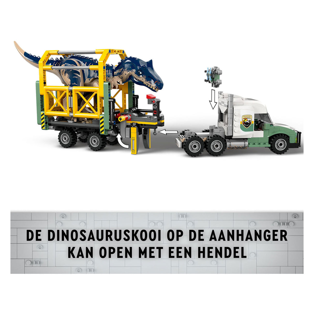 Lego Jurassic World 76966 Missions de dinosaures : camion de transport d'allosaure