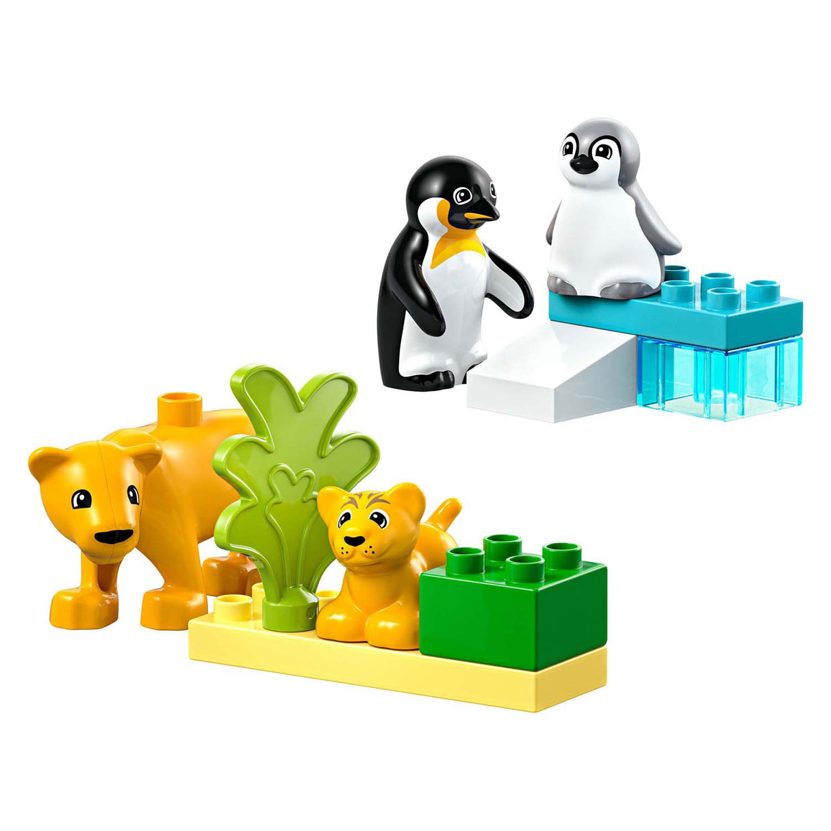 Lego Duplo Town 10442 Families of Wild Dieren: Penguins och Leeuwen