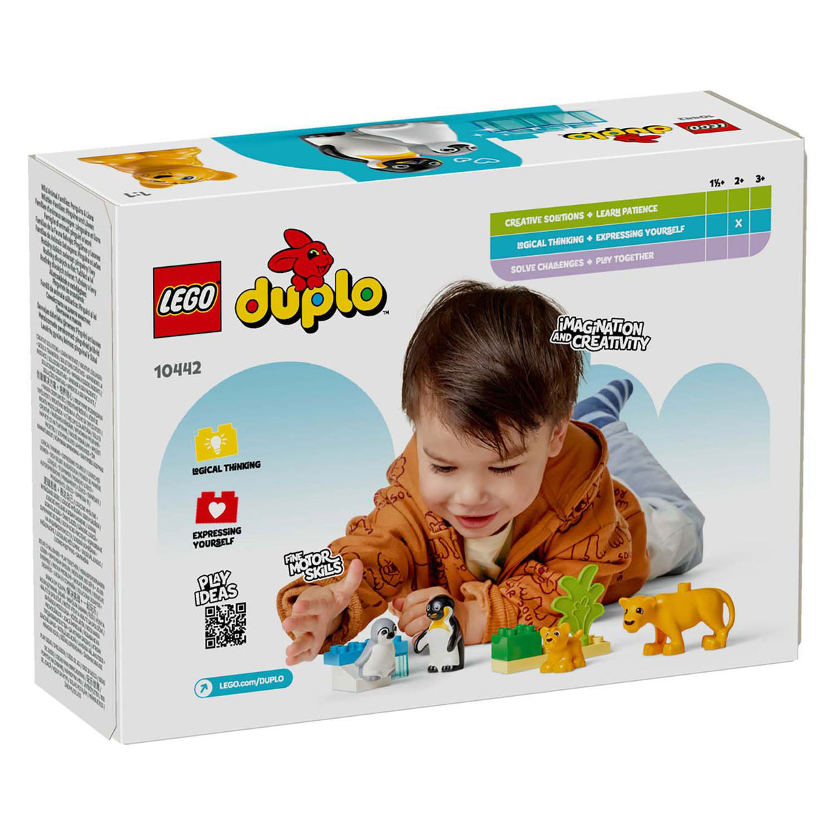 Lego duplo 10442 familles d'animaux sauvages pingouins et lions