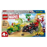 Lego Spidey 11198 Spin in Electro Chase z vozili dinozavrov