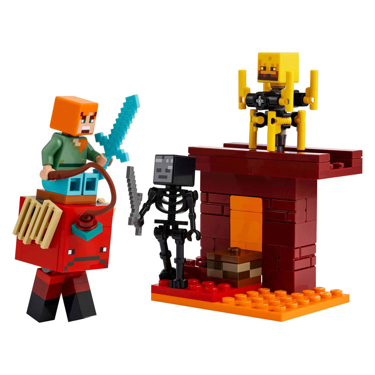 Lego minecraft 21266 la bataille de lave dans le Nether