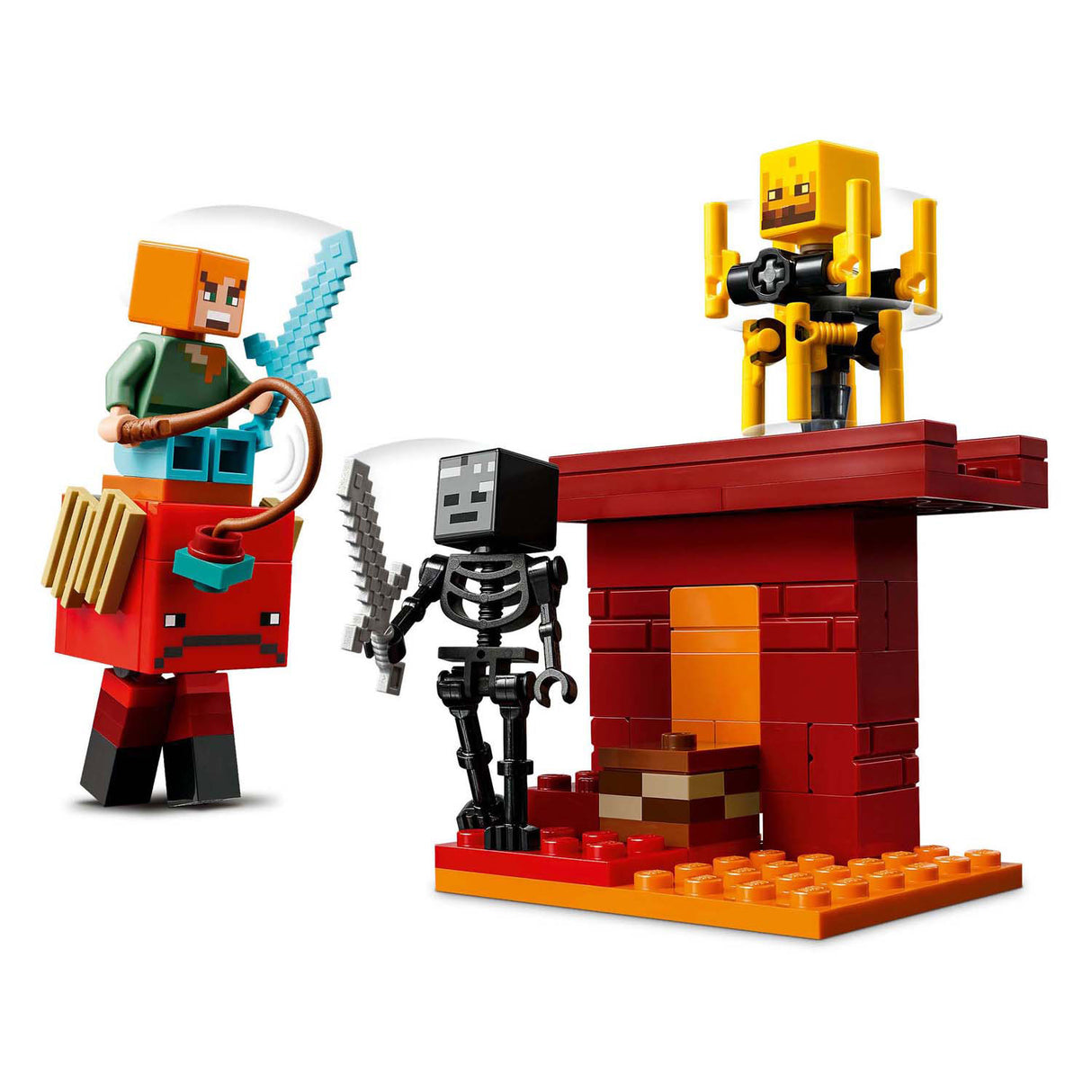 Lego minecraft 21266 la bataille de lave dans le Nether