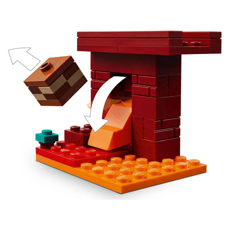 Lego minecraft 21266 la bataille de lave dans le Nether