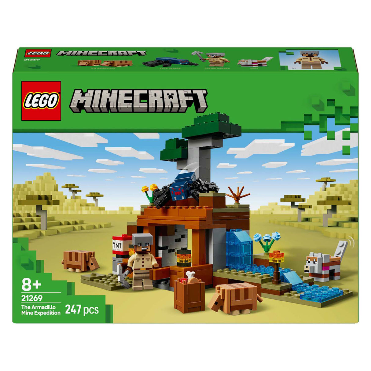 Lego Minecraft 21269 D'Surfen Déieren am Mine