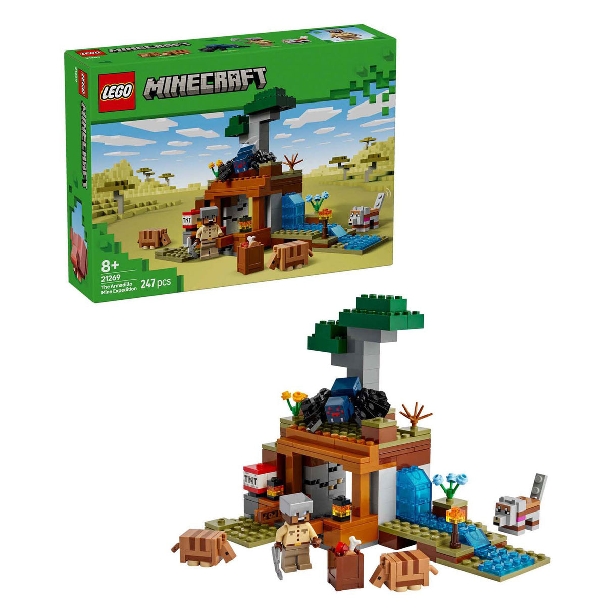 Lego Minecraft 21269 D'Surfen Déieren am Mine