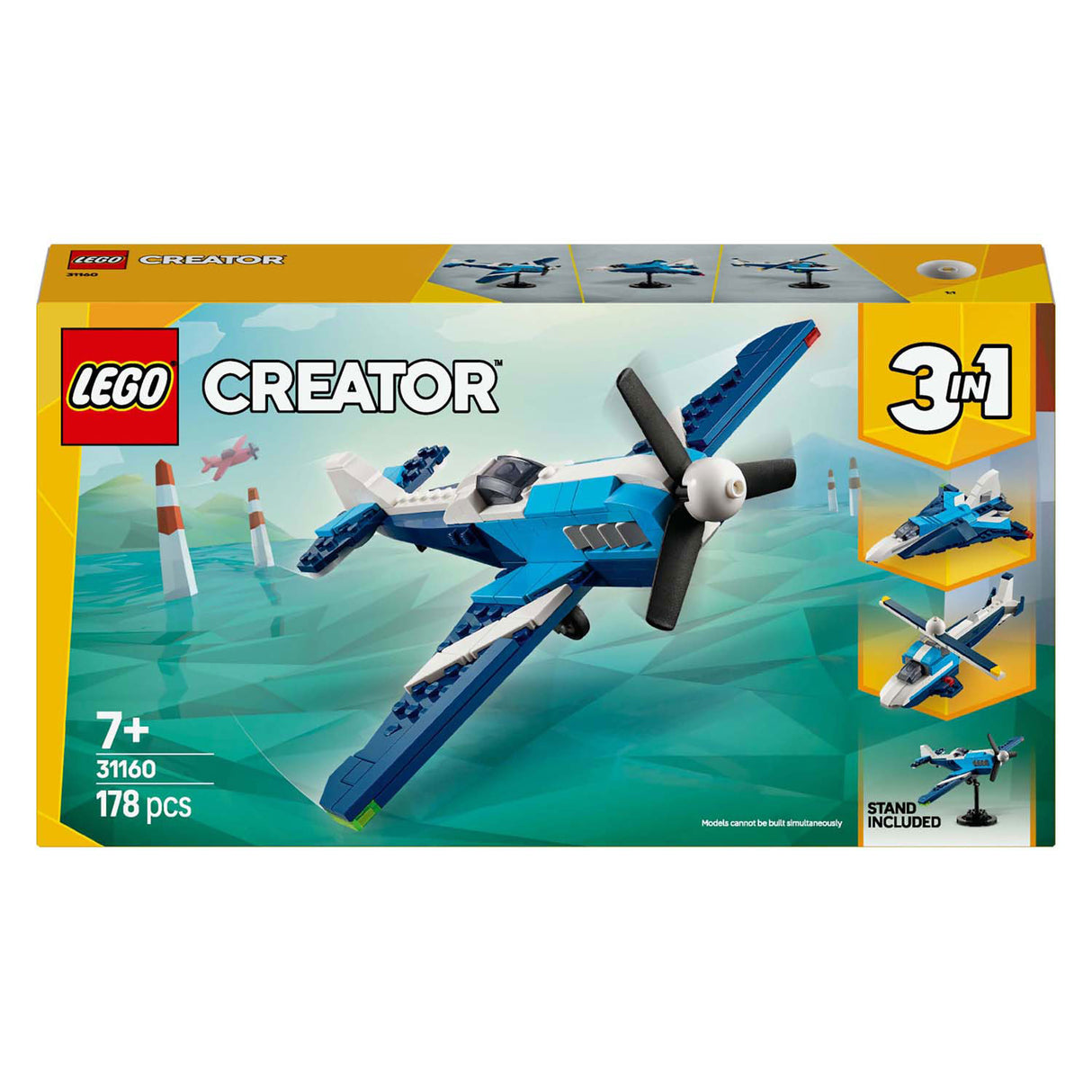 LEGO Creador 31160 Aviación: avión de carreras