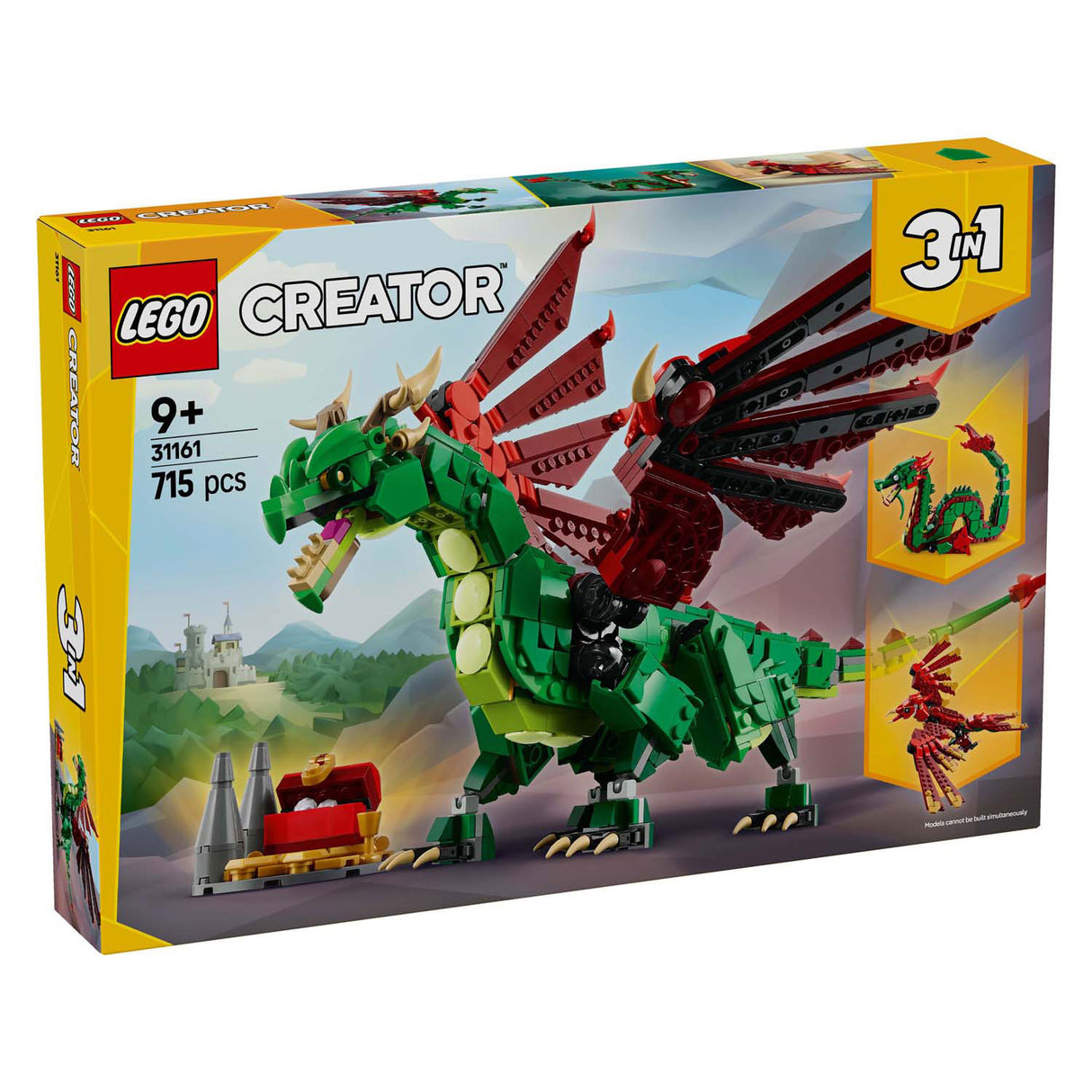 Lego -Schöpfer 31161 mittelalterlicher Drache