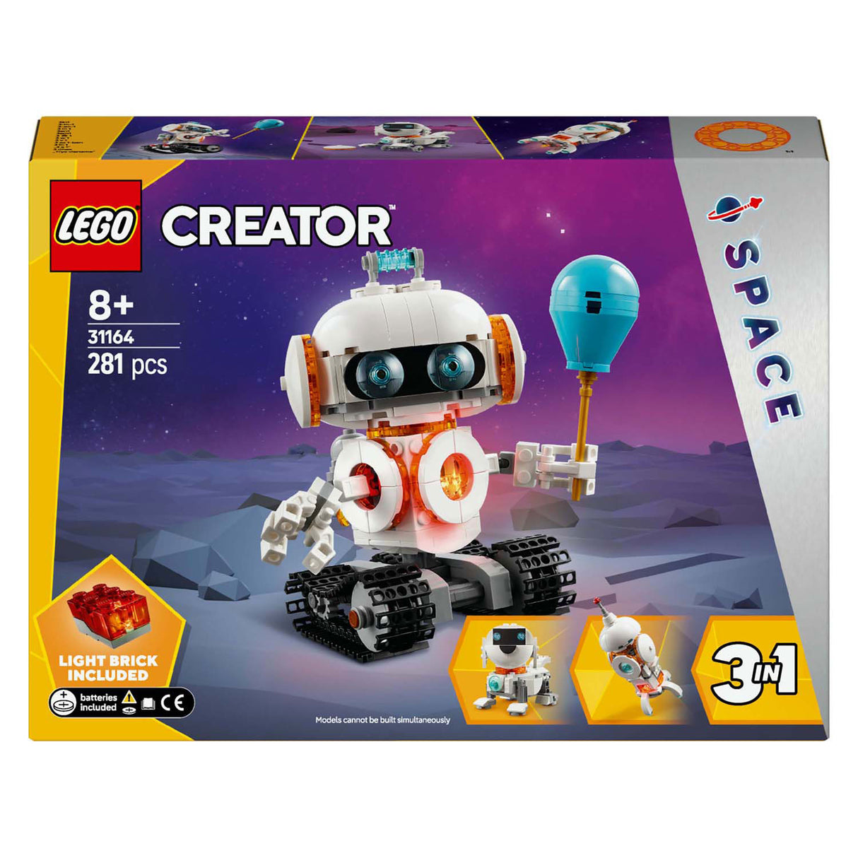 Lego -skaber 31164 Spacebot