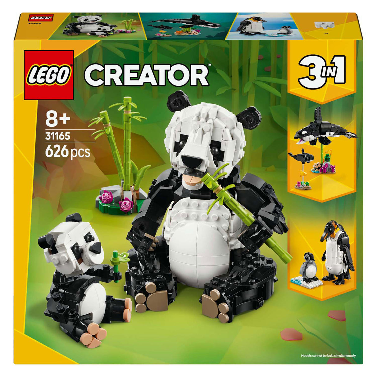 Lego -skaber 31165 vilde dyr: Panda -familie