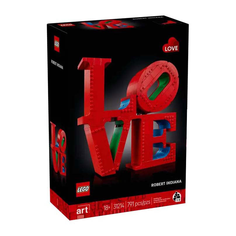 Lego art love woonaccessoire decoratie bouwpakket voor volwassenen, valentijnscadeau - 31214