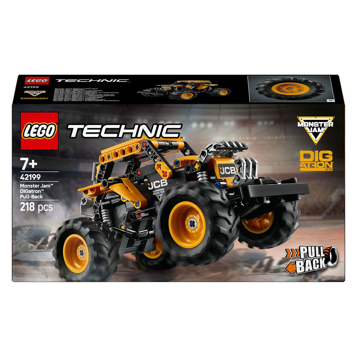 Lego Technik 42199 Monster Jam Digatron Pull zréck