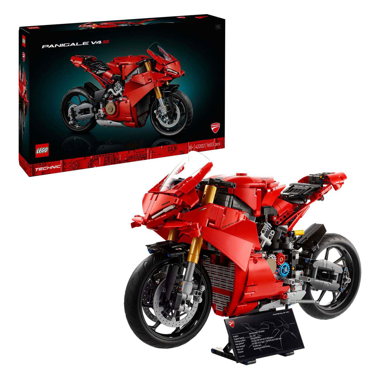 Lego Technic 42202 Ducati Panigale v4 S Motor