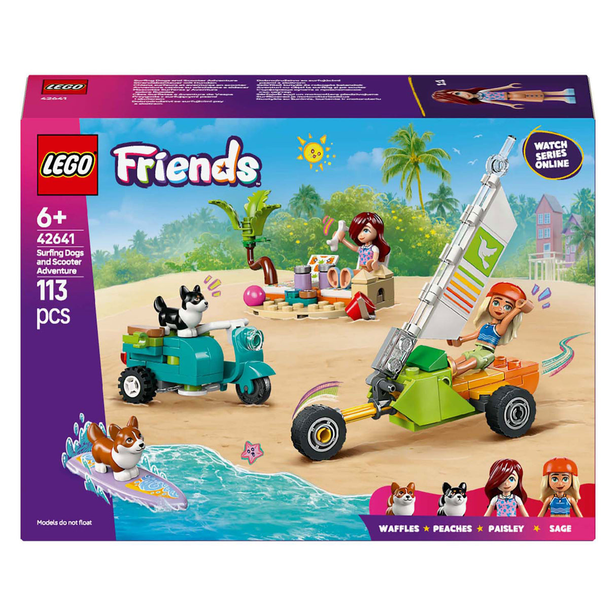 Lego Friends 42641 Surf and Scooter potěšení se psy