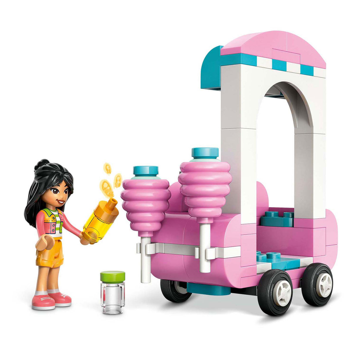 Lego friends suikerspinnen kraam met scooter - 42643