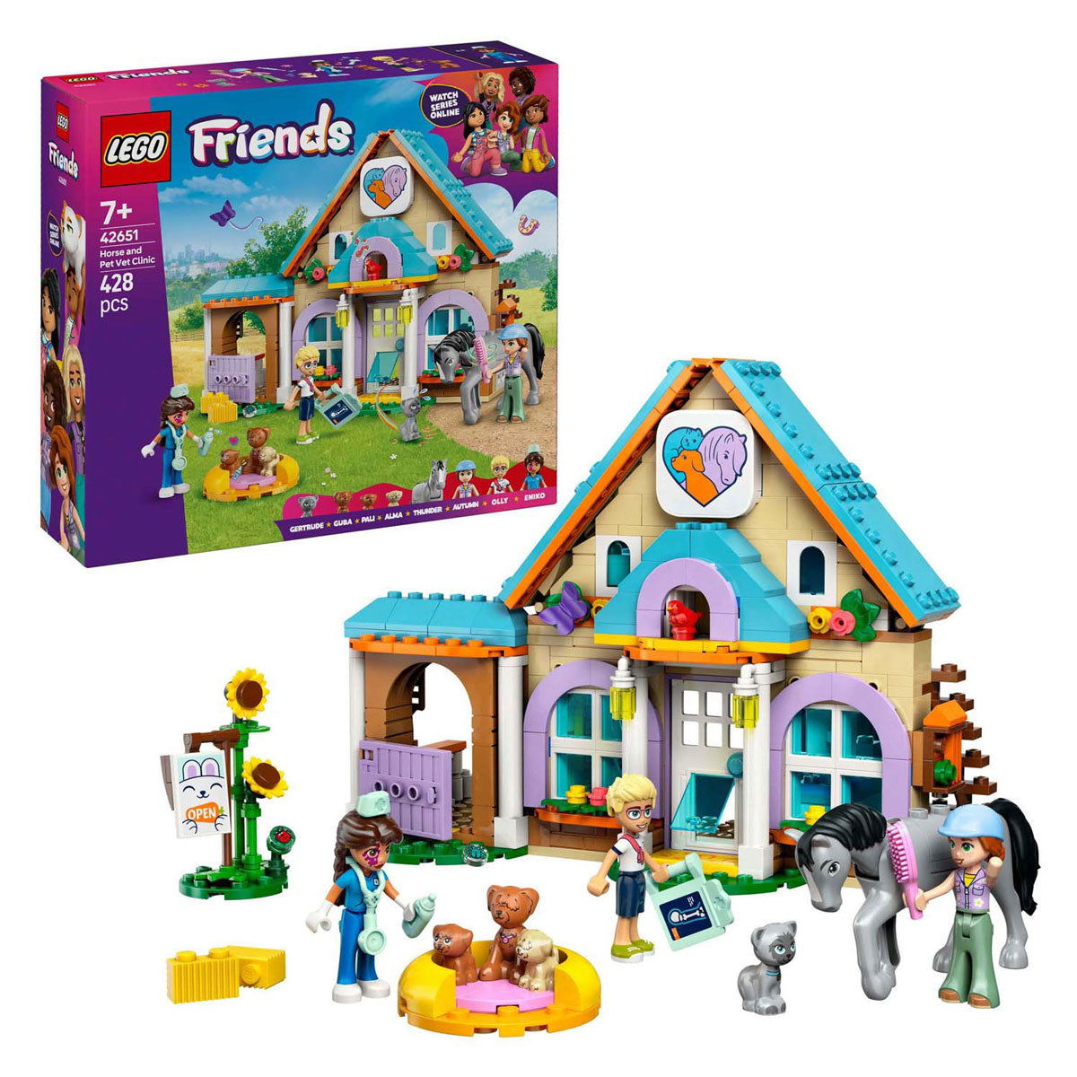 LEGO Friends 42651 Veterinærklinik til heste og kæledyr